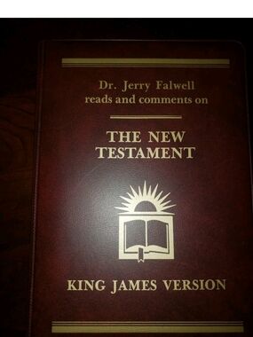 Jerry Falwell The New Testament King James Version 12 Cassettes Snap Lock Case
